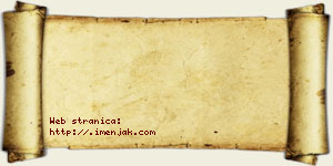 Sara Vlahović vizit kartica